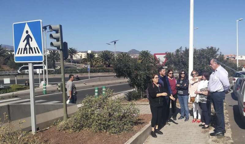 Visita de Juntos por Telde a El Calero (Foto TA)